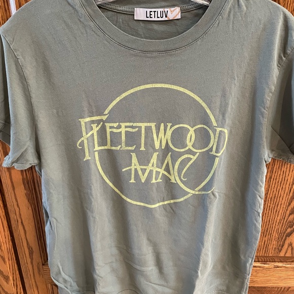 Letluv Fleetwood Mac Graphic Tee - Green - Picture 1 of 5